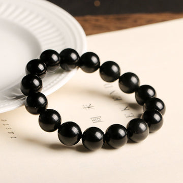 Natural Black Obsidian Bracelet