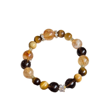 Jinbada Comprehensive Natural Yellow Tower Crystal Tiger Eye Citrine