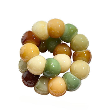 New Colorful Garlic Beads Bodhi Bracelet â Unique Marble Pattern Design 14mm