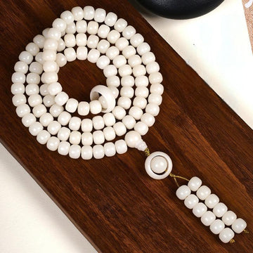 White jade bodhi 8*10mm [good luck] 108 pieces