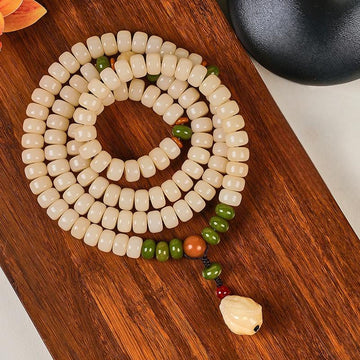 White jade bodhi 6*9mm [Buddha's hand] 108 pieces