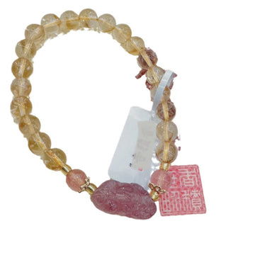 Hangzhou Xiangji Strawberry Crystal Pixiu Bracelet