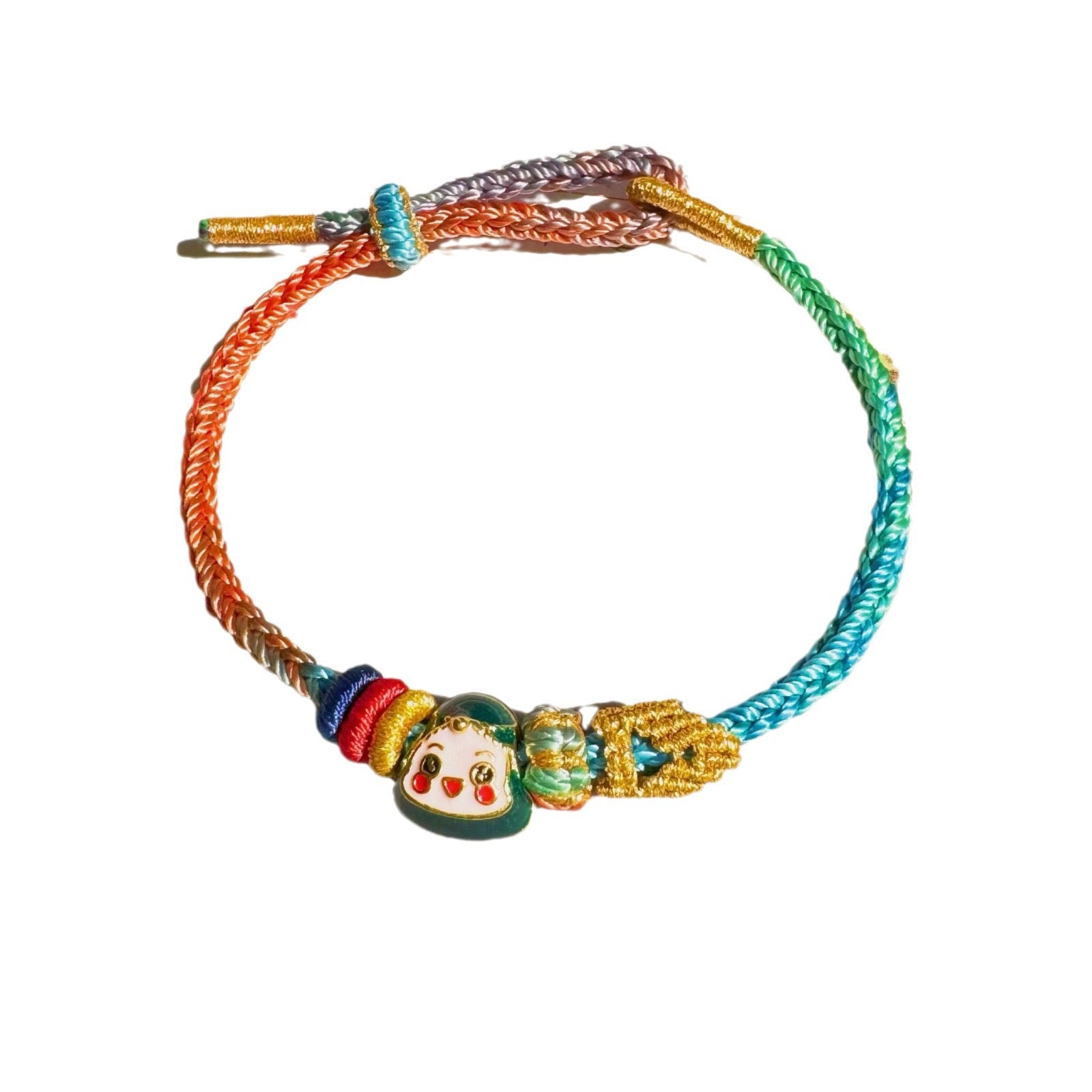 The same style as the temple, the Changshu Seven Wisdom Landing Bracelet, every exam must pass the bracelet DIY handmade weaving Dragon Boat Festival fantasy colorful rice dumplings
