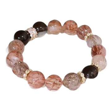 Black gold super seven natural crystal original bracelet