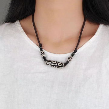 Tibetan Dzi Necklace